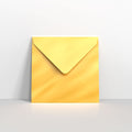 Gold Metallic Coloured Gummed Greeting Card V Flap Envelopes