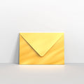 Gold Metallic Coloured Gummed Greeting Card V Flap Envelopes