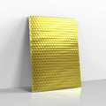 Gold Metallic Finish Bubble Bag Mailers