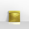 Gold Metallic Finish Bubble Bag Mailers