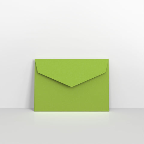 Green Coloured Peel and Seal V Flap Envelopes