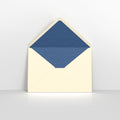 Ivory & Blue Fancy Paper Lined Envelopes