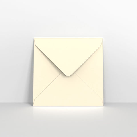 Ivory Coloured Gummed V Flap Envelopes