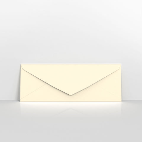 Ivory Coloured Gummed V Flap Envelopes