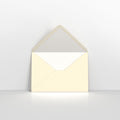 Ivory & White Fancy Paper Lined Envelopes