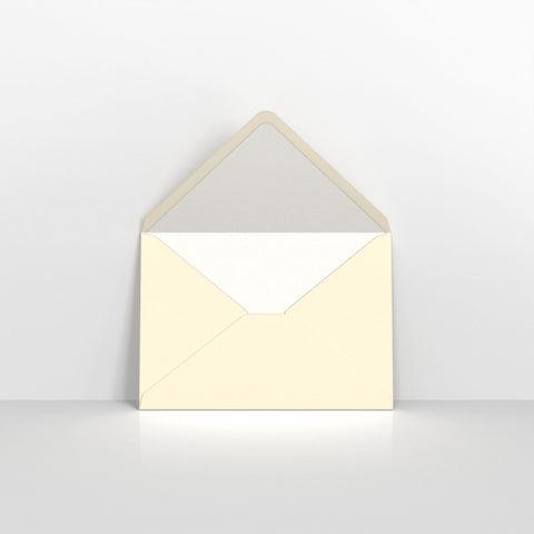 Ivory & White Fancy Paper Lined Envelopes