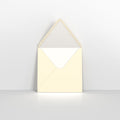 Ivory & White Fancy Paper Lined Envelopes