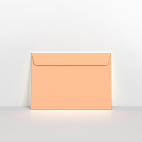 Salmon Pink Coloured Peel and Seal Envelopes