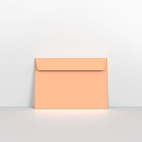 Salmon Pink Coloured Peel and Seal Envelopes