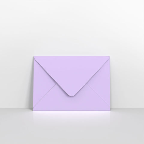 Lilac Lustre Coloured Gummed Greeting Card V Flap Envelopes