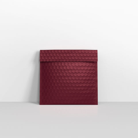 Burgundy Matt Finish Bubble Bag Mailers