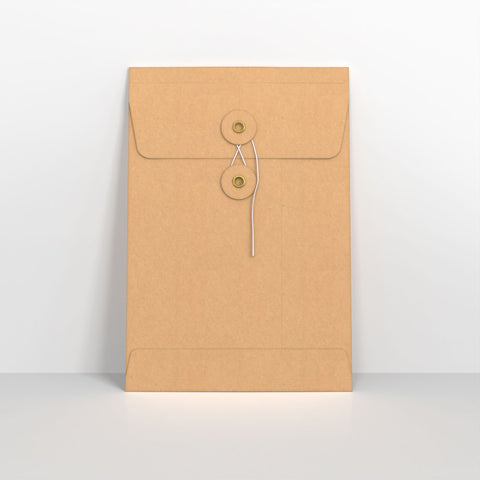 Manilla String & Washer Gusset Envelopes