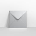 Metallic Silver Coloured Gummed V Flap Envelopes