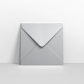 Metallic Silver Coloured Gummed V Flap Envelopes