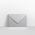 Metallic Silver Coloured Gummed V Flap Envelopes