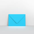 Mid Blue Coloured Gummed V Flap Envelopes