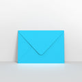 Mid Blue Coloured Gummed V Flap Envelopes