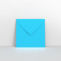 Mid Blue Coloured Gummed V Flap Envelopes