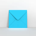 Mid Blue Coloured Gummed V Flap Envelopes