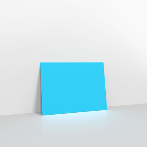 Mid Blue Coloured Gummed V Flap Envelopes