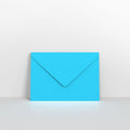 Mid Blue Coloured Gummed V Flap Envelopes