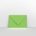 Mid Green Coloured Gummed V Flap Envelopes