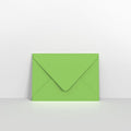 Mid Green Coloured Gummed V Flap Envelopes