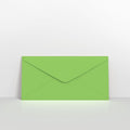 Mid Green Coloured Gummed V Flap Envelopes