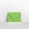 Mid Green Coloured Gummed V Flap Envelopes