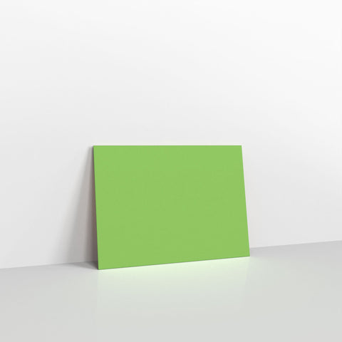 Mid Green Coloured Gummed V Flap Envelopes