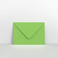 Mid Green Coloured Gummed V Flap Envelopes