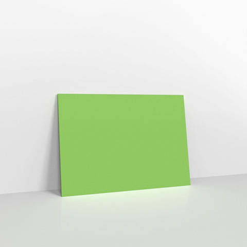 Mid Green Coloured Gummed V Flap Envelopes