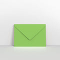 Mid Green Coloured Gummed V Flap Envelopes