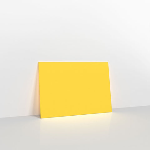 Mid Yellow Coloured Gummed V Flap Envelopes