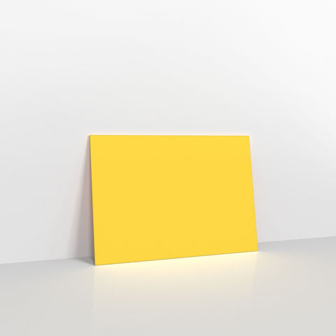 Mid Yellow Coloured Gummed V Flap Envelopes