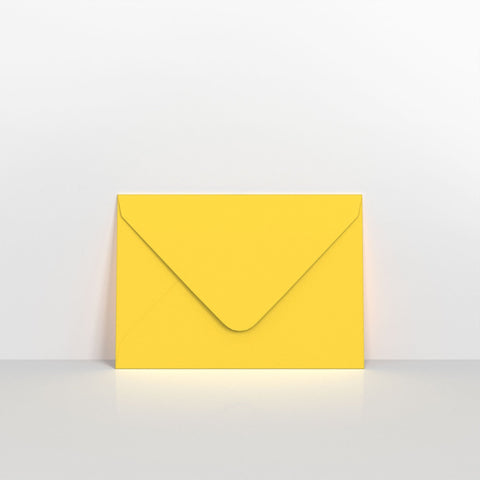 Mid Yellow Coloured Gummed V Flap Envelopes