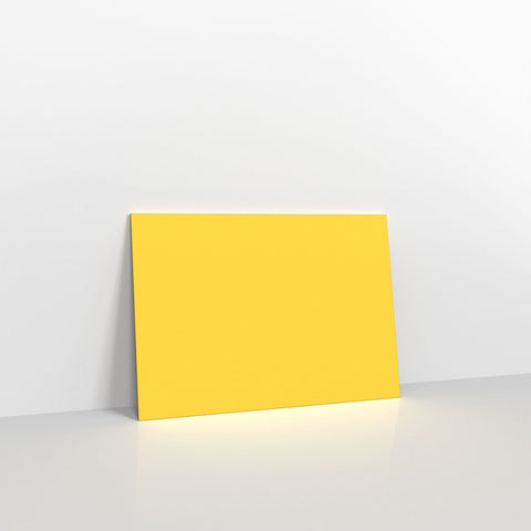 Mid Yellow Coloured Gummed V Flap Envelopes