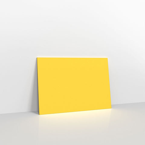 Mid Yellow Coloured Gummed V Flap Envelopes