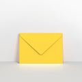 Mid Yellow Coloured Gummed V Flap Envelopes