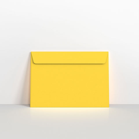 Mid Yellow Coloured Peel and Seal Envelopes