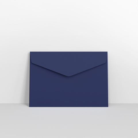 Navy Blue Coloured Peel and Seal V Flap Envelopes