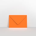 Orange Coloured Gummed V Flap Envelopes