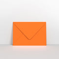 Orange Coloured Gummed V Flap Envelopes