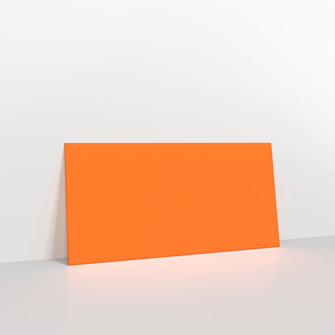 Orange Coloured Gummed V Flap Envelopes