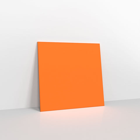 Orange Coloured Gummed V Flap Envelopes