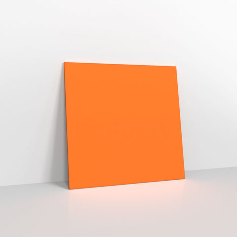 Orange Coloured Gummed V Flap Envelopes