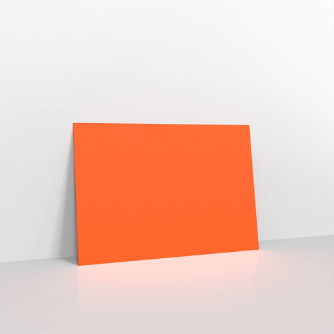 Orange Coloured Peel and Seal V Flap Envelopes