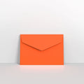 Orange Coloured Peel and Seal V Flap Envelopes