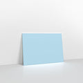 Pale Blue Coloured Gummed Greeting Card V Flap Envelopes