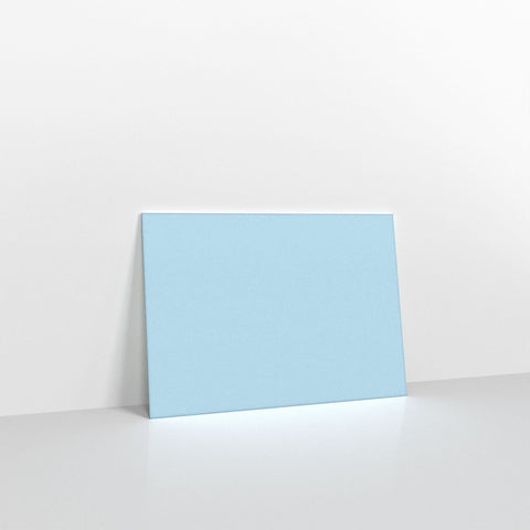 Pale Blue Coloured Gummed Greeting Card V Flap Envelopes